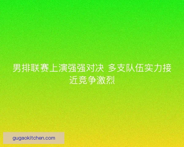 男排联赛上演强强对决 多支队伍实力接近竞争激烈